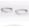 Handcrafted Engravable Promise Rings for Couples in Sterling Silver