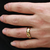 The Lord Of The Rings 18k Yellow Gold Plated Stainless Steel Couple Rings