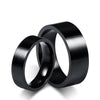Black Stainless Steel Couple Rings