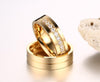 Yellow Gold Plated Stainless Steel Couple Rings