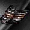 'Love You Is My Fate' Unisex Cuff Bracelets for Couples 
