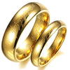 The Lord Of The Rings Yellow Gold Plated Tungsten Steel Couple Rings
