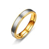 4mm Two-Tone Couple Engagement Rings - Men's Ring