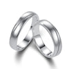 Personalized Sterling Silver Couple Wedding Bands for Him and Her 