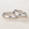 Personalized Sterling Silver Couple Wedding Bands for Him and Her 