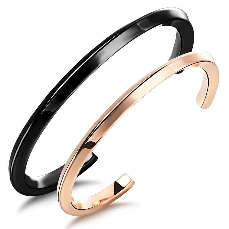Classic Unisex Twisted Cuff Bracelets for Couples