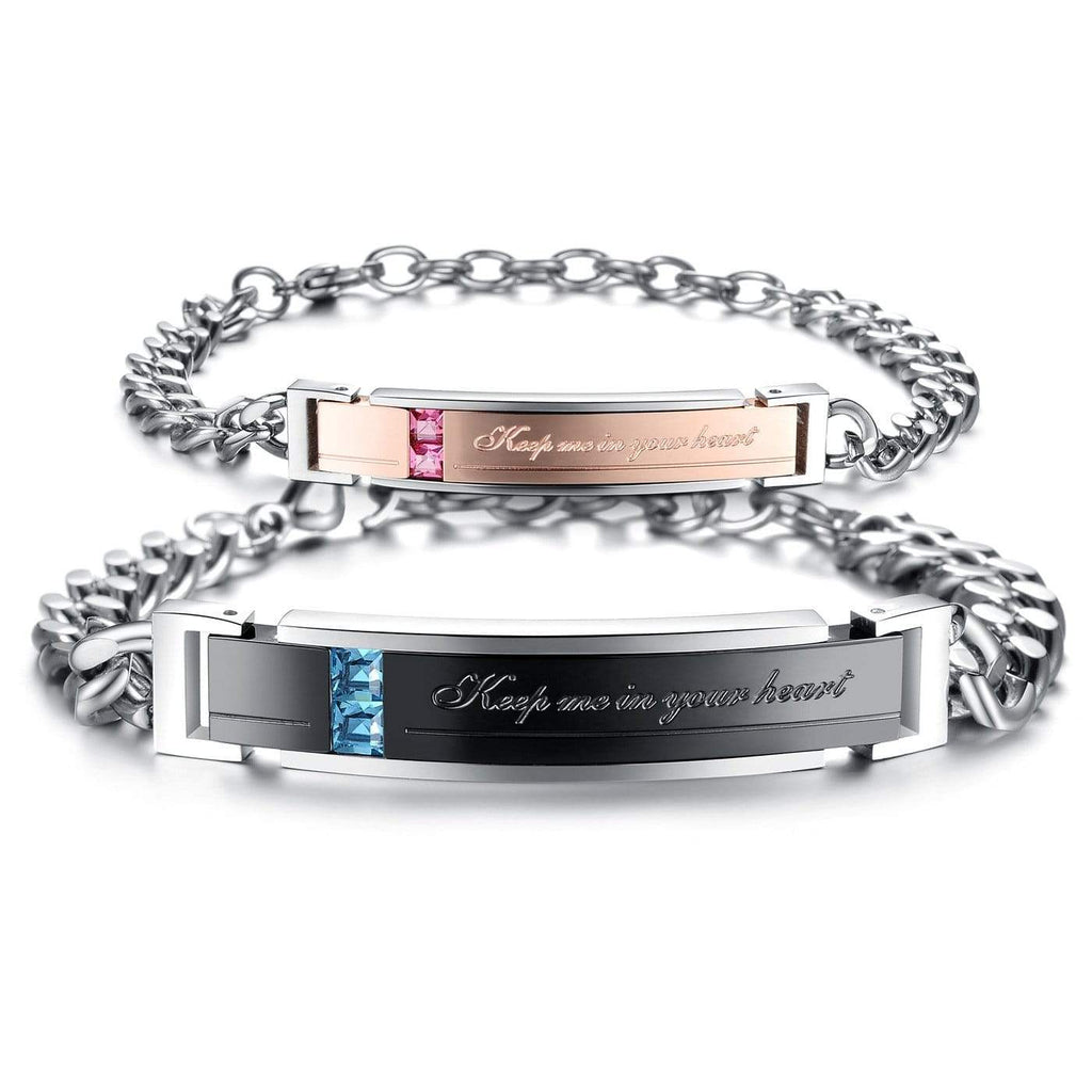 Keep Me In Your Heart Couples Bracelets