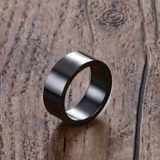Black Stainless Steel Couple Rings