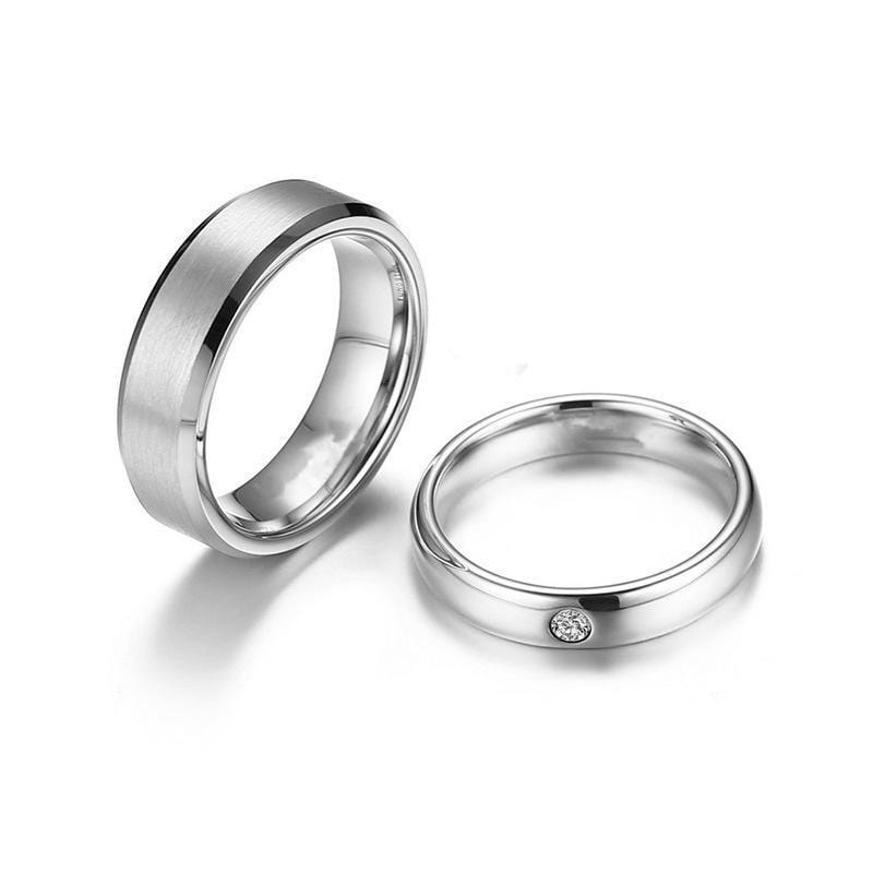 Couple's Titanium Promise Ring