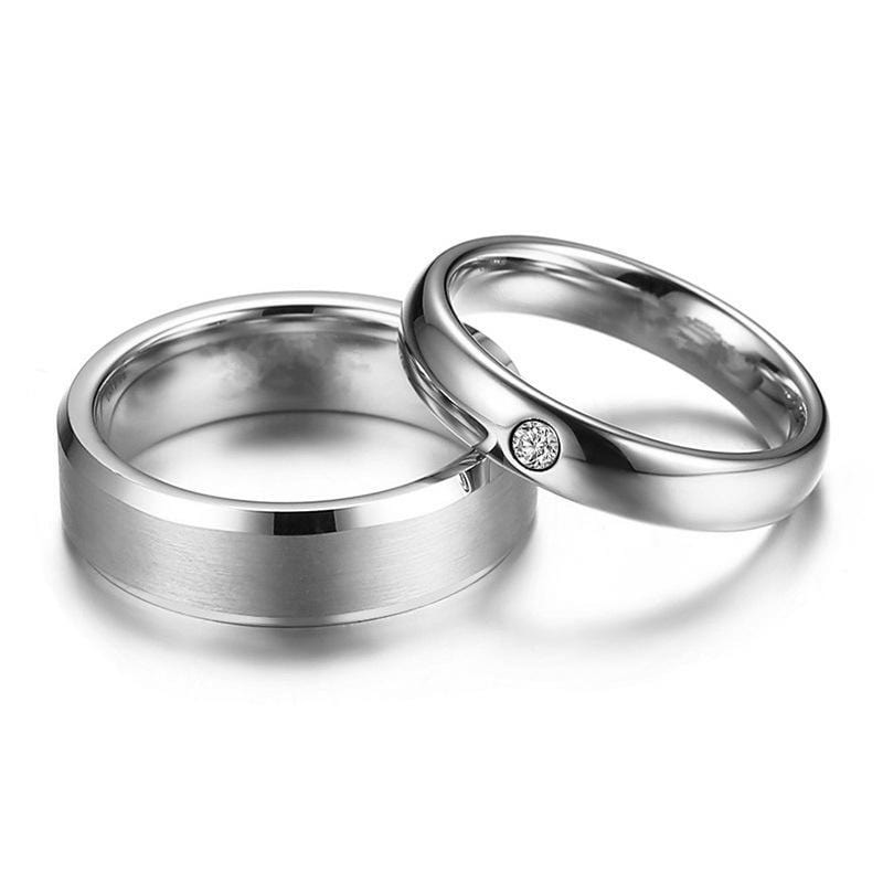 Couple's Titanium Promise Ring