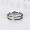 Couple's Frosted Polished X Shape Titanium Promise Ring with Rose & Black IP